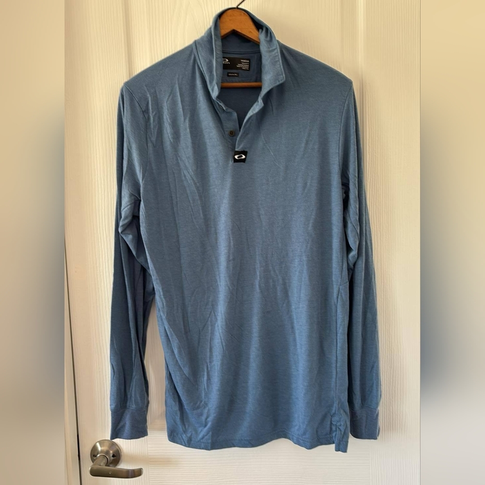 Oakley Blue Long Sleeve Athleisure Sporty Normcore Streetwear